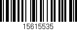 Código de barras (EAN, GTIN, SKU, ISBN): '15615535'