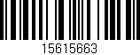 Código de barras (EAN, GTIN, SKU, ISBN): '15615663'