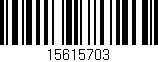 Código de barras (EAN, GTIN, SKU, ISBN): '15615703'