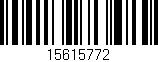 Código de barras (EAN, GTIN, SKU, ISBN): '15615772'