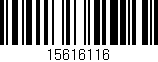 Código de barras (EAN, GTIN, SKU, ISBN): '15616116'