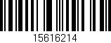 Código de barras (EAN, GTIN, SKU, ISBN): '15616214'