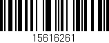 Código de barras (EAN, GTIN, SKU, ISBN): '15616261'