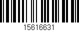Código de barras (EAN, GTIN, SKU, ISBN): '15616631'