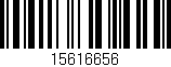 Código de barras (EAN, GTIN, SKU, ISBN): '15616656'