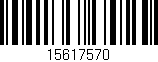 Código de barras (EAN, GTIN, SKU, ISBN): '15617570'