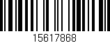 Código de barras (EAN, GTIN, SKU, ISBN): '15617868'