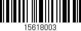 Código de barras (EAN, GTIN, SKU, ISBN): '15618003'