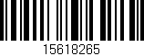 Código de barras (EAN, GTIN, SKU, ISBN): '15618265'