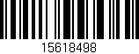 Código de barras (EAN, GTIN, SKU, ISBN): '15618498'