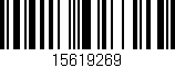 Código de barras (EAN, GTIN, SKU, ISBN): '15619269'