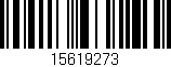 Código de barras (EAN, GTIN, SKU, ISBN): '15619273'