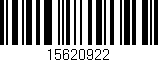 Código de barras (EAN, GTIN, SKU, ISBN): '15620922'