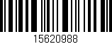 Código de barras (EAN, GTIN, SKU, ISBN): '15620988'