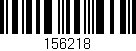 Código de barras (EAN, GTIN, SKU, ISBN): '156218'