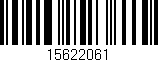 Código de barras (EAN, GTIN, SKU, ISBN): '15622061'