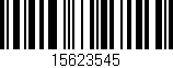 Código de barras (EAN, GTIN, SKU, ISBN): '15623545'