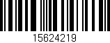 Código de barras (EAN, GTIN, SKU, ISBN): '15624219'
