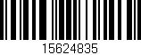 Código de barras (EAN, GTIN, SKU, ISBN): '15624835'