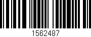 Código de barras (EAN, GTIN, SKU, ISBN): '1562487'