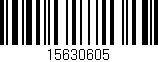Código de barras (EAN, GTIN, SKU, ISBN): '15630605'