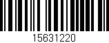 Código de barras (EAN, GTIN, SKU, ISBN): '15631220'