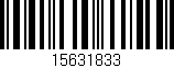 Código de barras (EAN, GTIN, SKU, ISBN): '15631833'