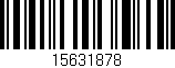 Código de barras (EAN, GTIN, SKU, ISBN): '15631878'