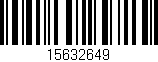 Código de barras (EAN, GTIN, SKU, ISBN): '15632649'