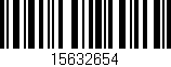 Código de barras (EAN, GTIN, SKU, ISBN): '15632654'