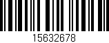 Código de barras (EAN, GTIN, SKU, ISBN): '15632678'