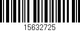 Código de barras (EAN, GTIN, SKU, ISBN): '15632725'