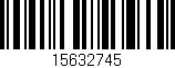 Código de barras (EAN, GTIN, SKU, ISBN): '15632745'