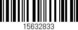 Código de barras (EAN, GTIN, SKU, ISBN): '15632833'