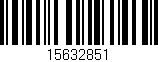 Código de barras (EAN, GTIN, SKU, ISBN): '15632851'