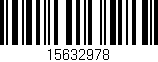 Código de barras (EAN, GTIN, SKU, ISBN): '15632978'