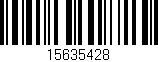Código de barras (EAN, GTIN, SKU, ISBN): '15635428'