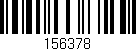 Código de barras (EAN, GTIN, SKU, ISBN): '156378'