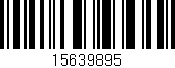 Código de barras (EAN, GTIN, SKU, ISBN): '15639895'