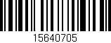 Código de barras (EAN, GTIN, SKU, ISBN): '15640705'