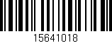 Código de barras (EAN, GTIN, SKU, ISBN): '15641018'