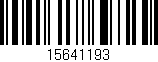 Código de barras (EAN, GTIN, SKU, ISBN): '15641193'