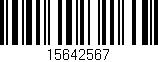 Código de barras (EAN, GTIN, SKU, ISBN): '15642567'