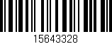 Código de barras (EAN, GTIN, SKU, ISBN): '15643328'