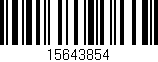 Código de barras (EAN, GTIN, SKU, ISBN): '15643854'