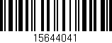 Código de barras (EAN, GTIN, SKU, ISBN): '15644041'