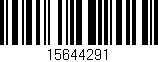 Código de barras (EAN, GTIN, SKU, ISBN): '15644291'