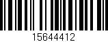 Código de barras (EAN, GTIN, SKU, ISBN): '15644412'