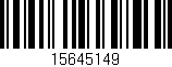 Código de barras (EAN, GTIN, SKU, ISBN): '15645149'