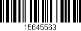 Código de barras (EAN, GTIN, SKU, ISBN): '15645563'